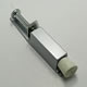 Türfeststeller, 165 mm hoch silberf. lack.